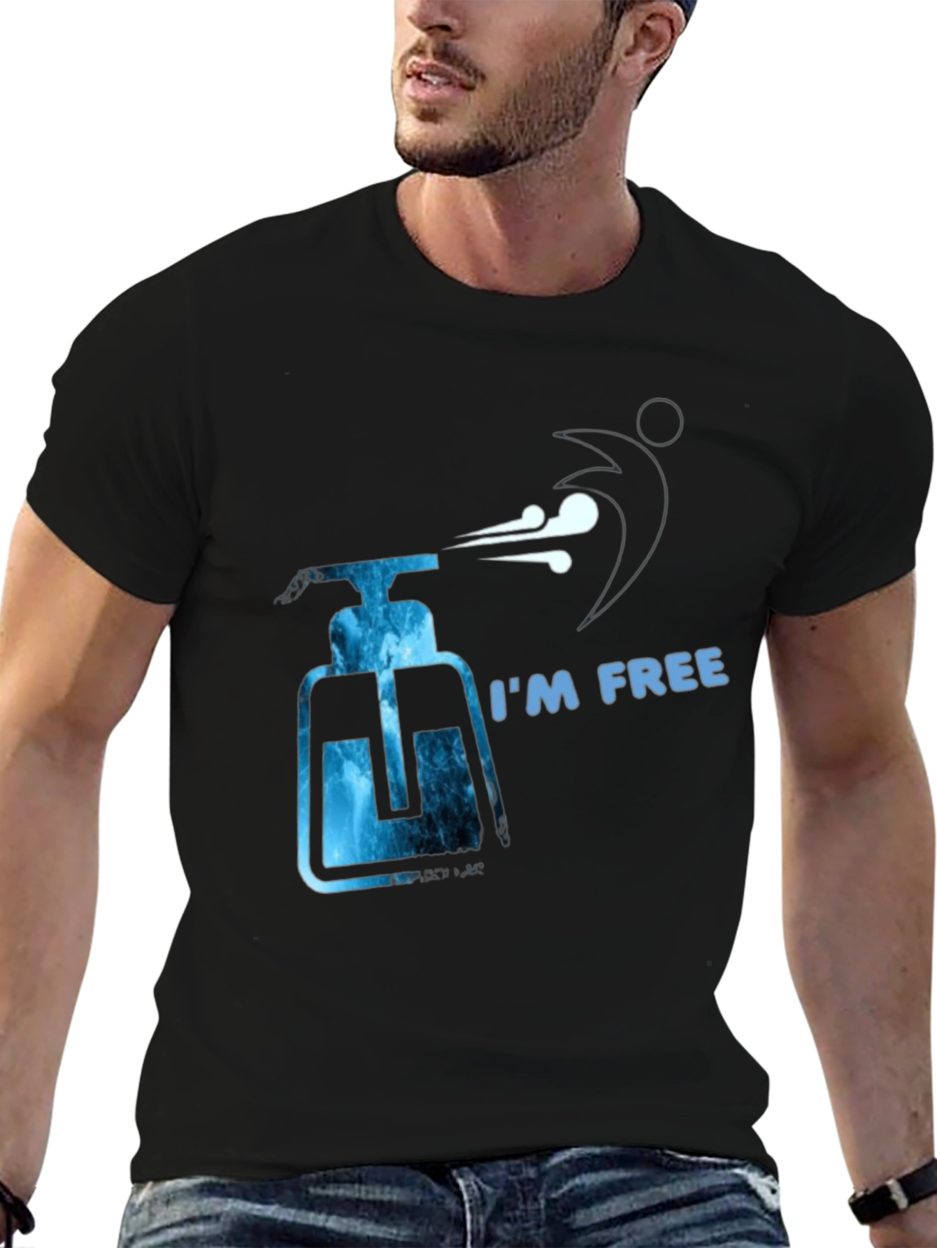 Im Free T-Shirt - Novelty Hand Sanitizer Design