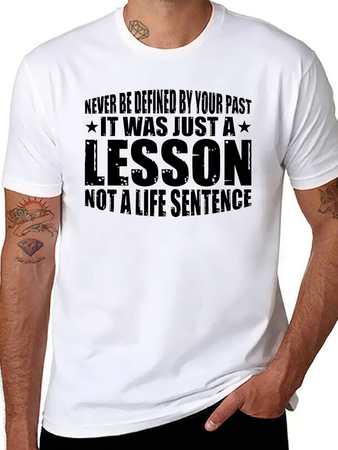 Inspirational Lesson Graphic Tee - Black