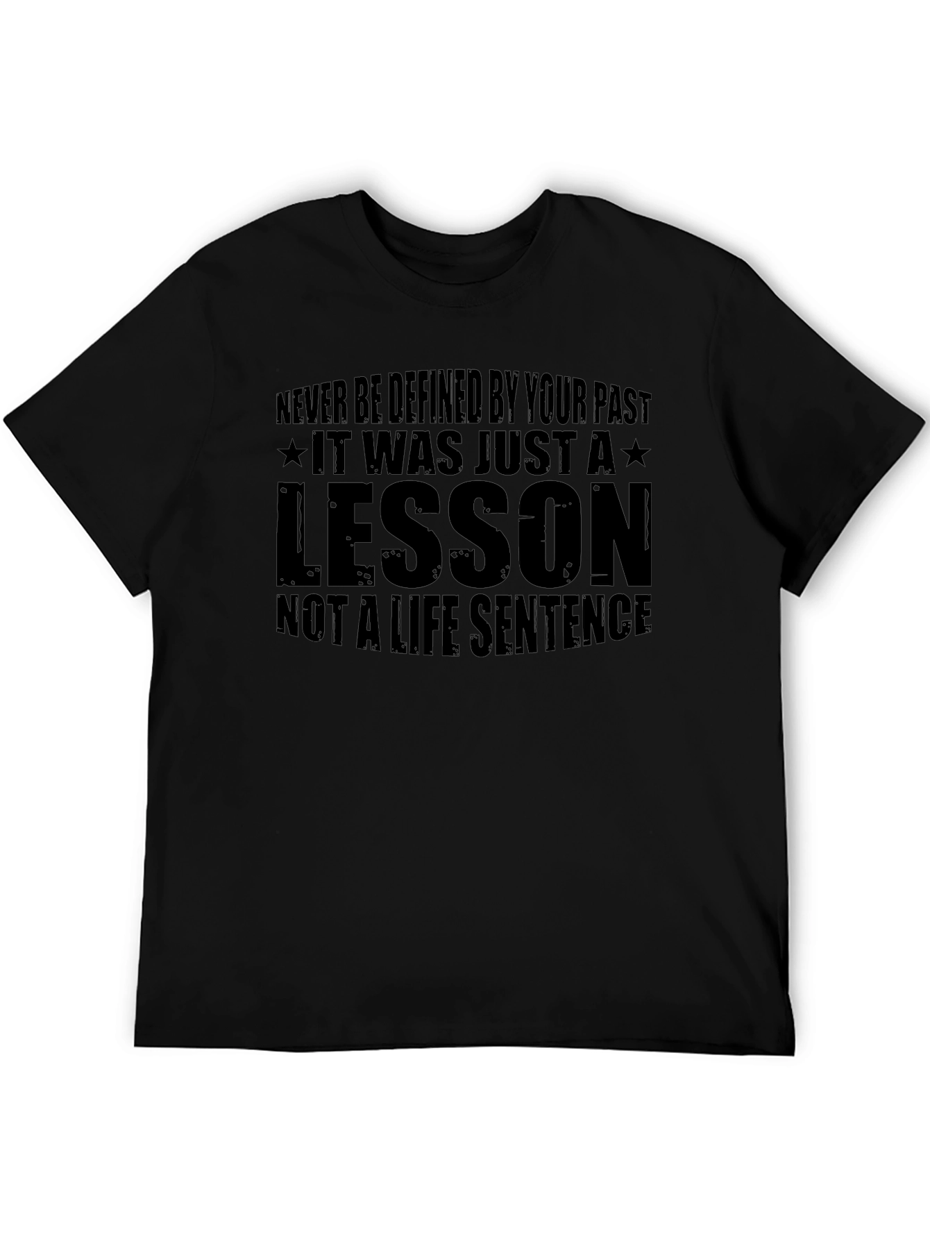 Inspirational Lesson Graphic Tee - Black