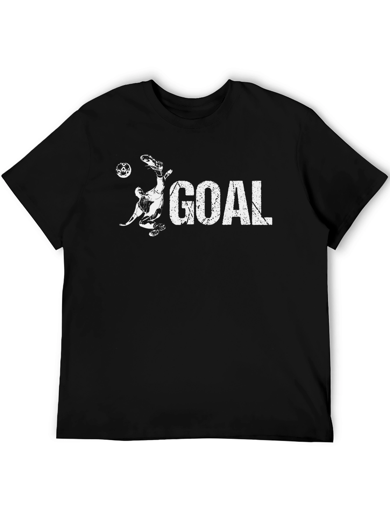 Goal! Soccer Graphic Tee - Black Cotton T-Shirt