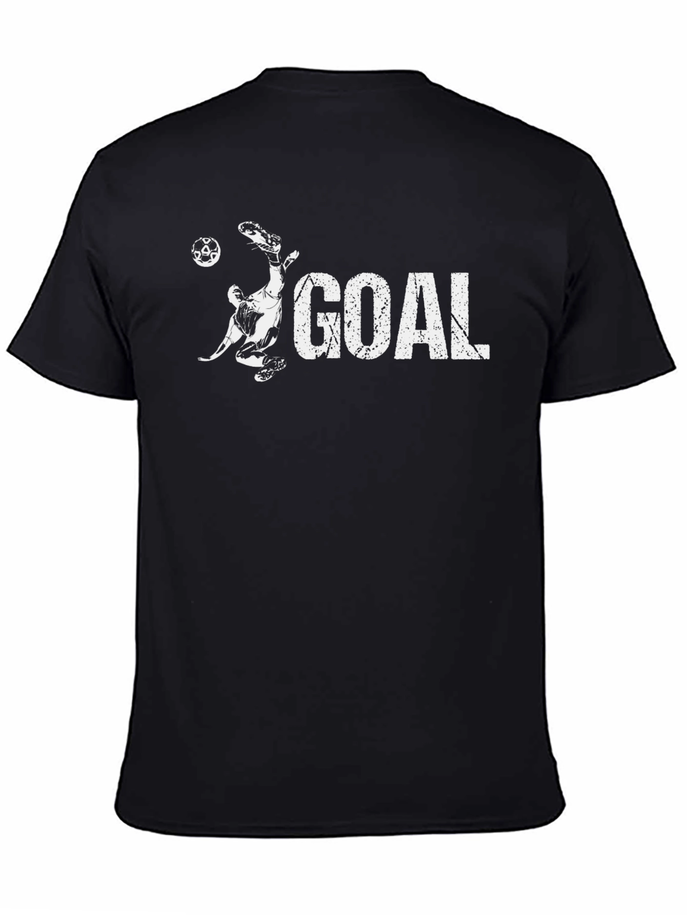 Goal! Soccer Graphic Tee - Black Cotton T-Shirt