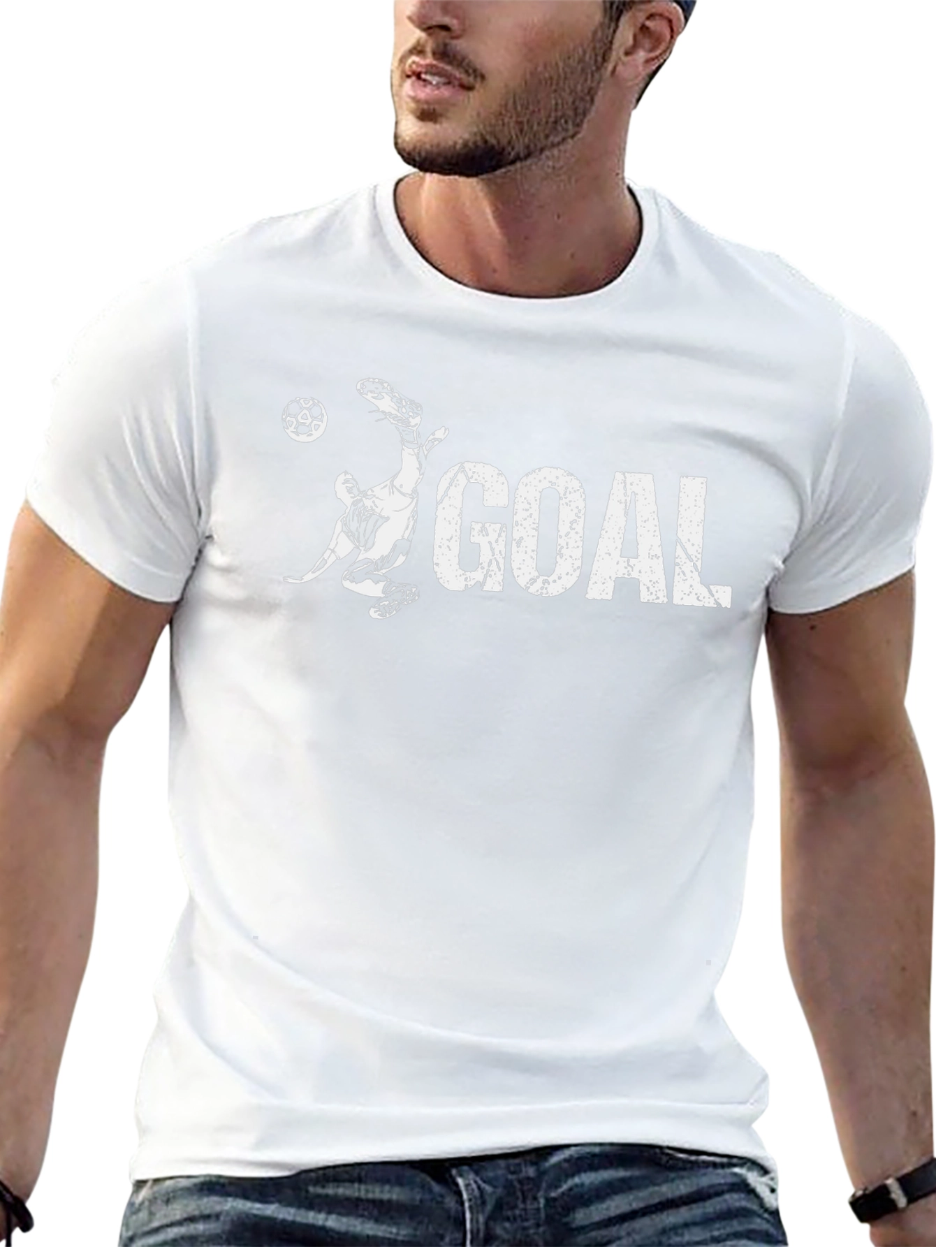 Goal! Soccer Graphic Tee - Black Cotton T-Shirt