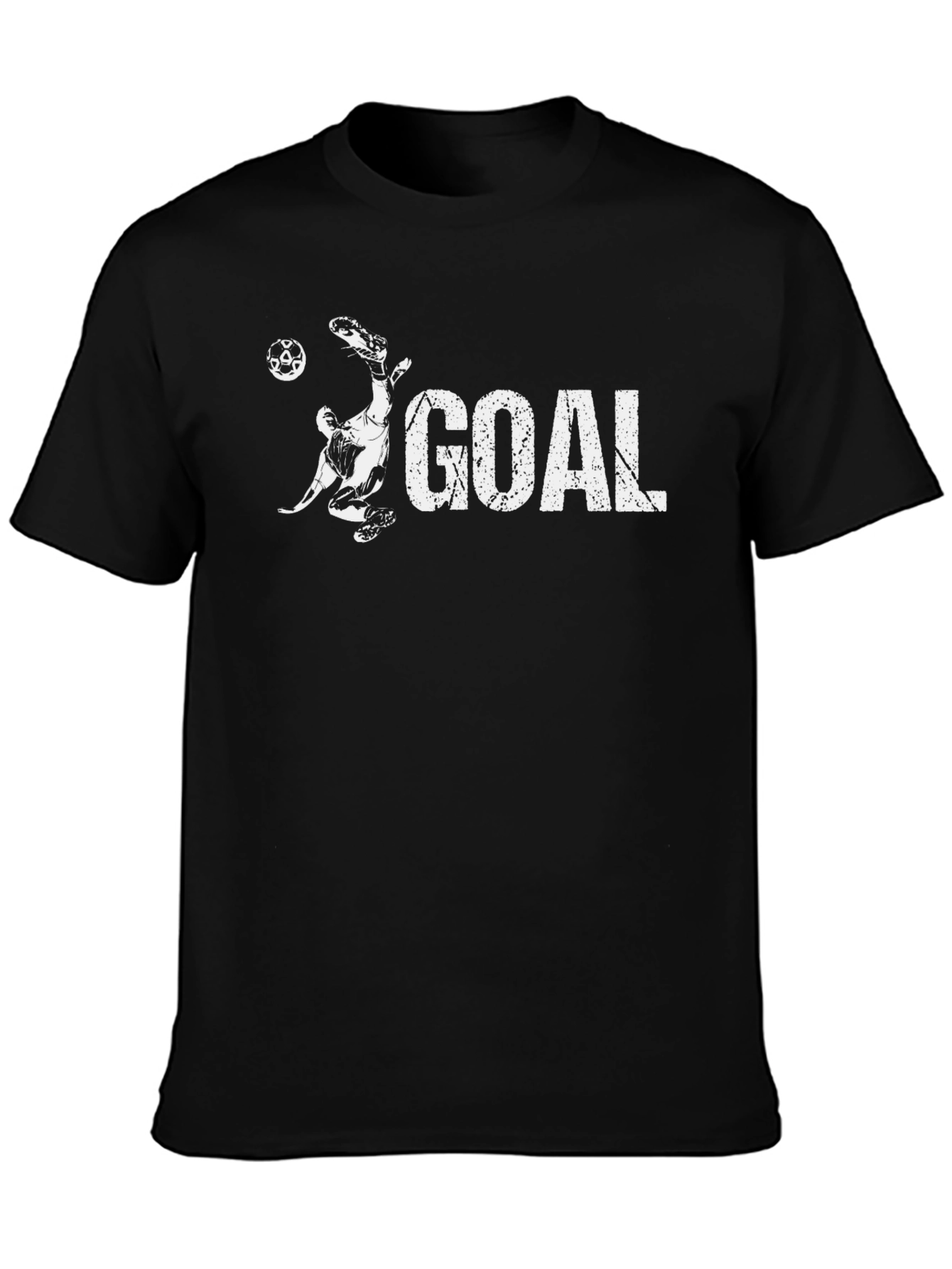 Goal! Soccer Graphic Tee - Black Cotton T-Shirt