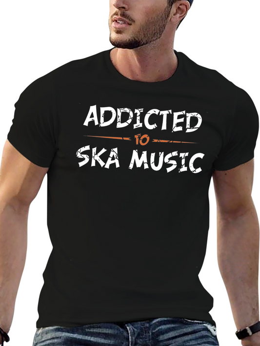 Addicted to Ska Music Graphic T-Shirt