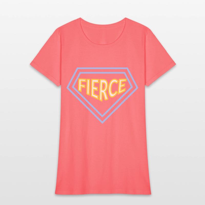 Unisex fierce quote varsity t-shirt