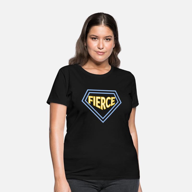 Unisex fierce quote varsity t-shirt