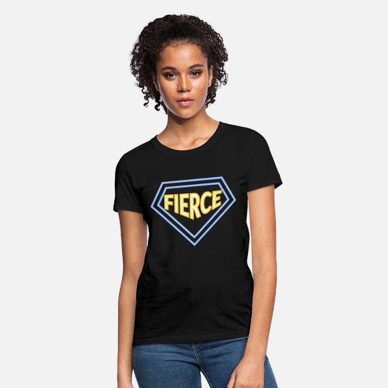 Unisex fierce quote varsity t-shirt