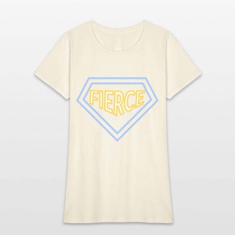 Unisex fierce quote varsity t-shirt