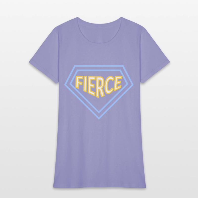Unisex fierce quote varsity t-shirt