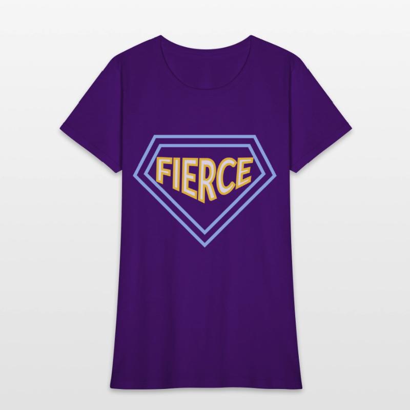 Unisex fierce quote varsity t-shirt