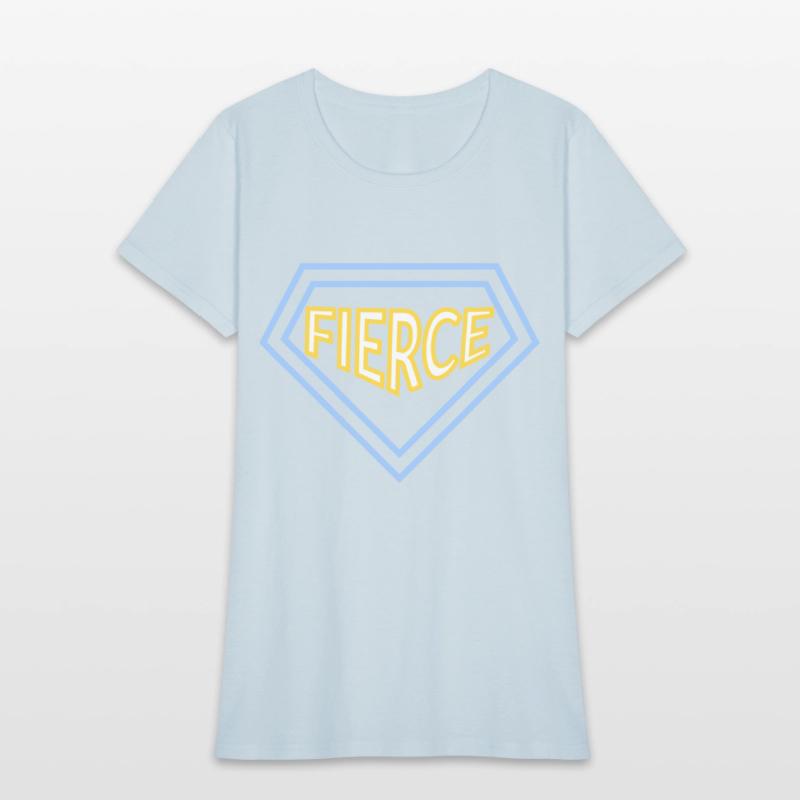 Unisex fierce quote varsity t-shirt