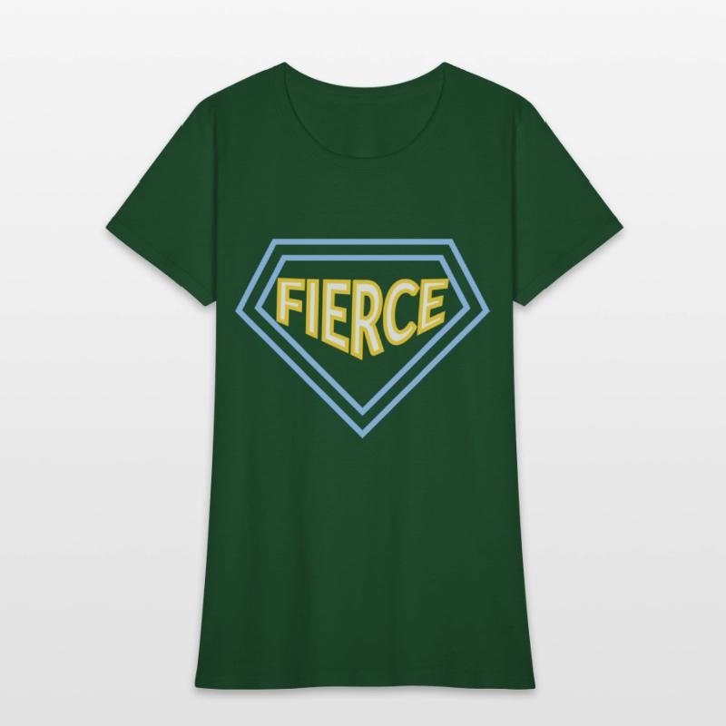 Unisex fierce quote varsity t-shirt