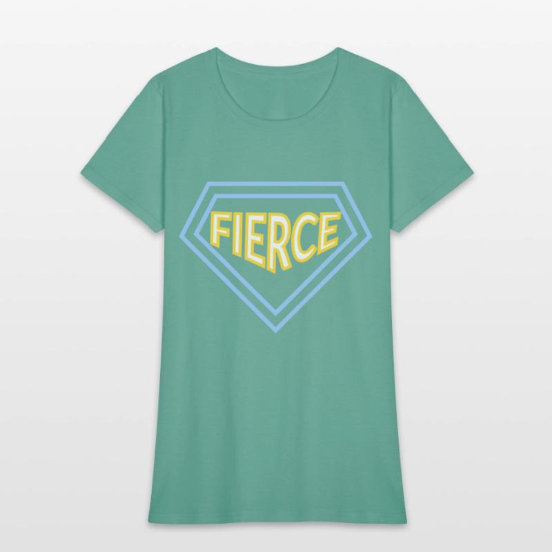 Unisex fierce quote varsity t-shirt