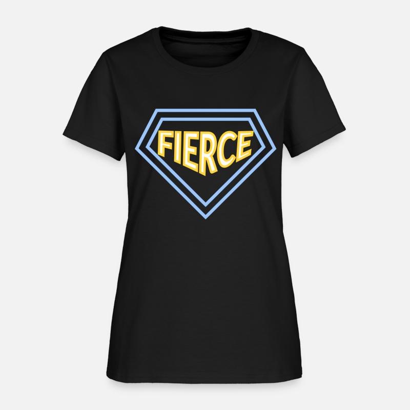 Unisex fierce quote varsity t-shirt