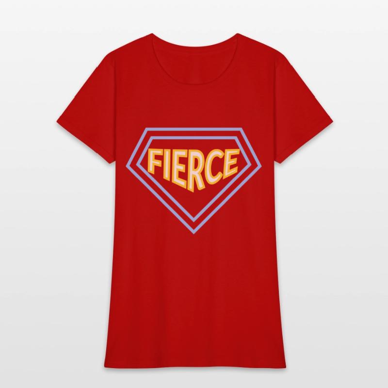 Unisex fierce quote varsity t-shirt