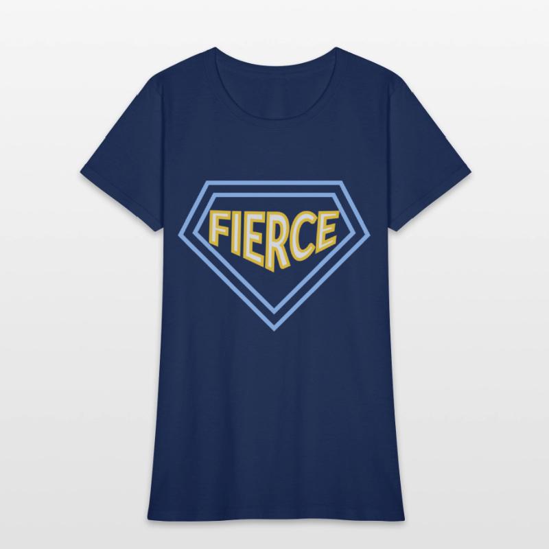 Unisex fierce quote varsity t-shirt