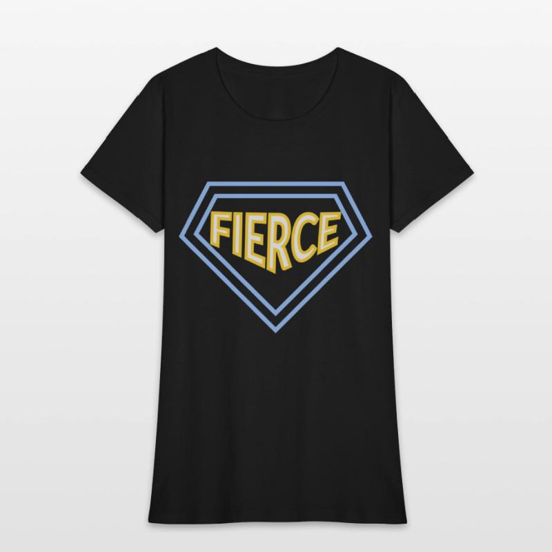 Unisex fierce quote varsity t-shirt