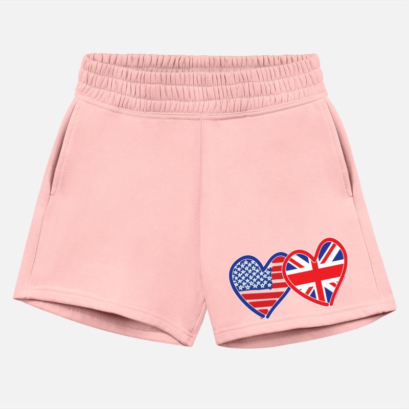 United Hearts American UK Flag Design