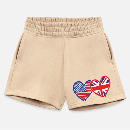 United Hearts American UK Flag Design