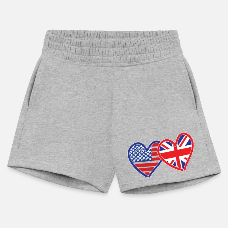 United Hearts American UK Flag Design