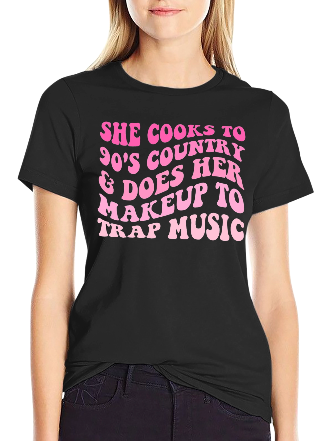 She Cooks To 90s Country T-Shirt