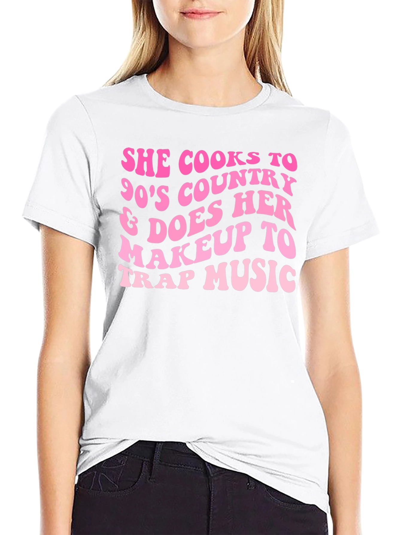 She Cooks To 90s Country T-Shirt