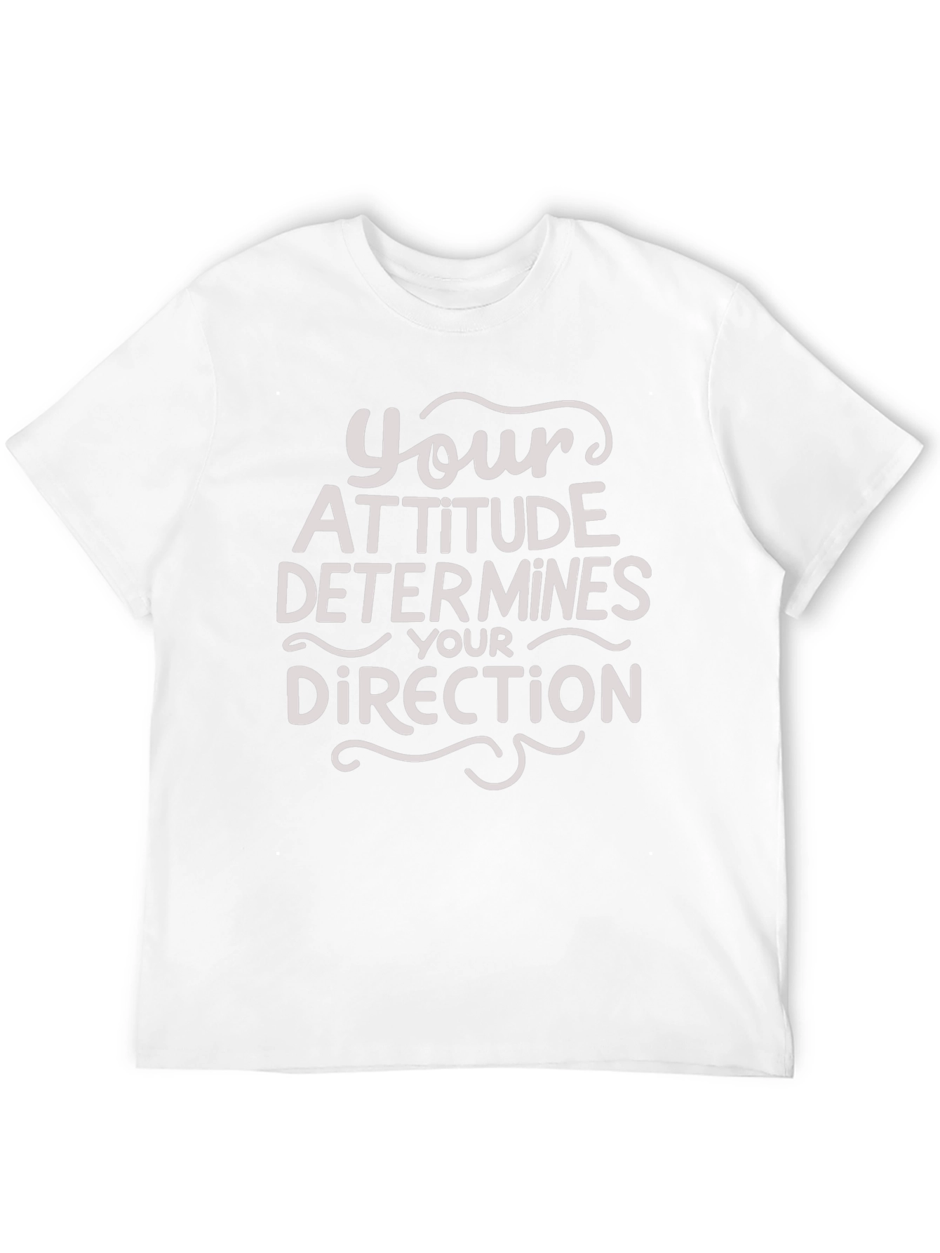 Attitude Determines Direction Graphic Tee - Black