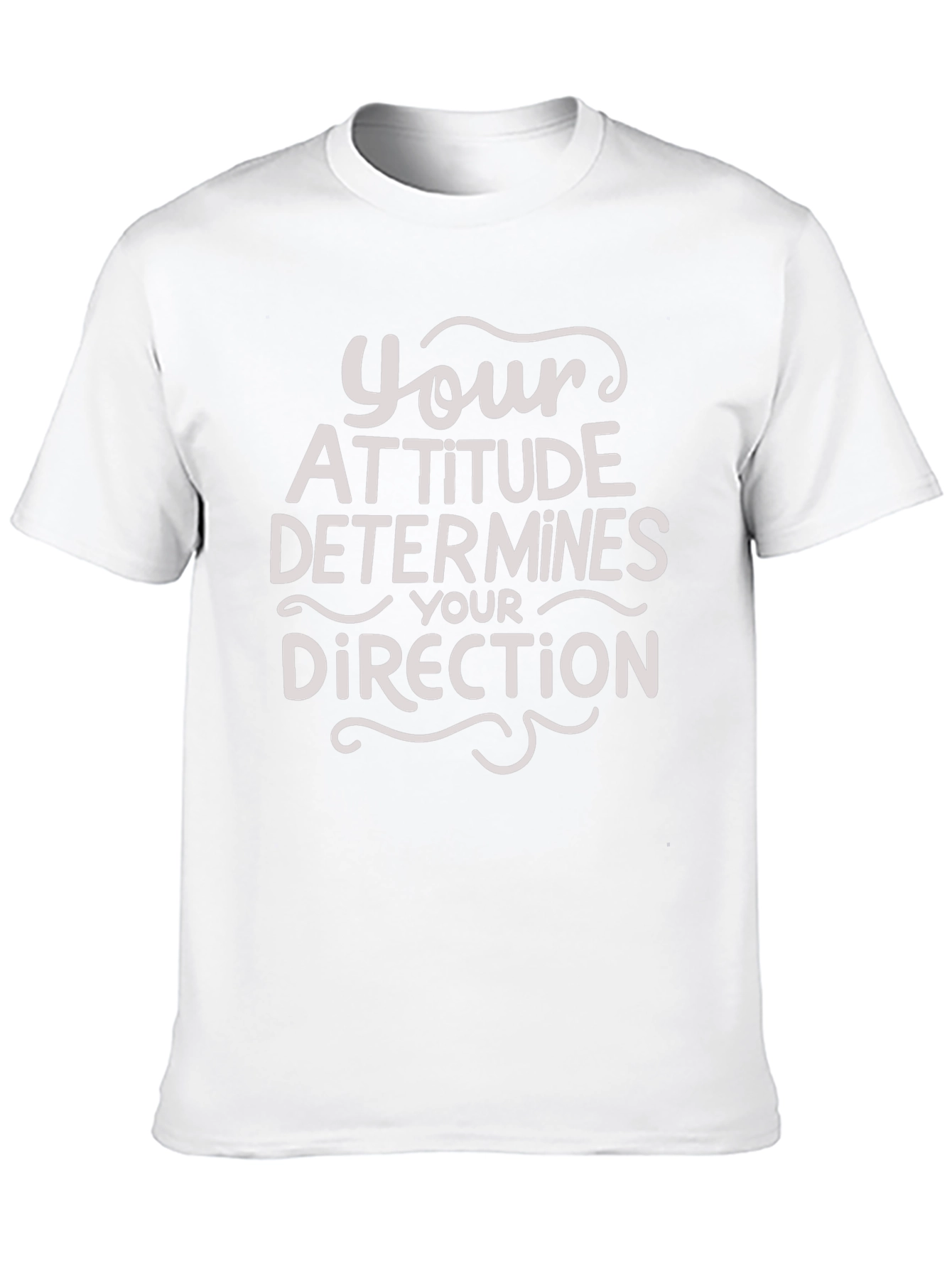 Attitude Determines Direction Graphic Tee - Black