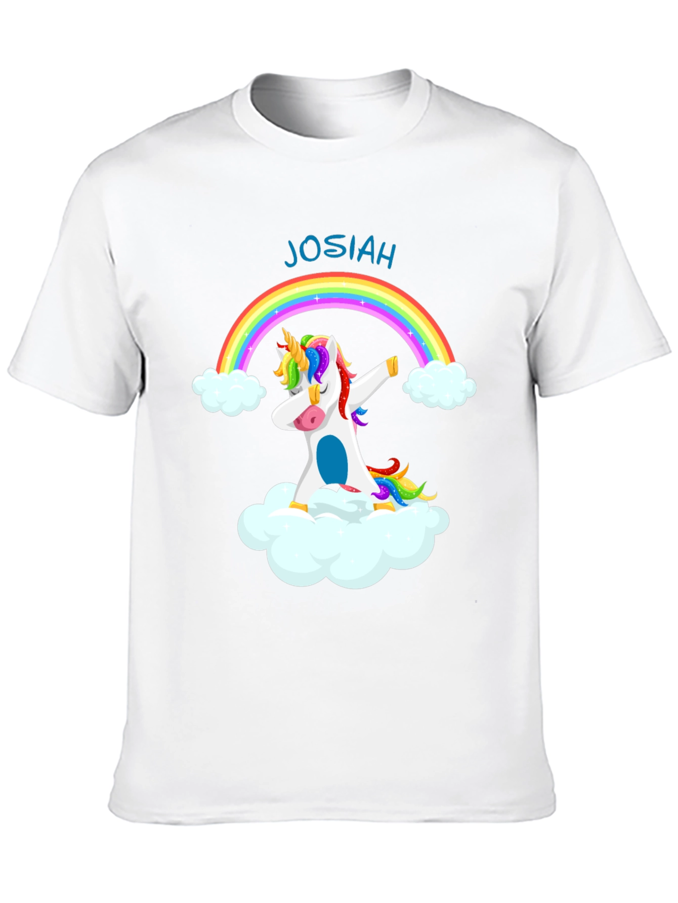 Rainbow Unicorn Dabbing T-Shirt - Personalized