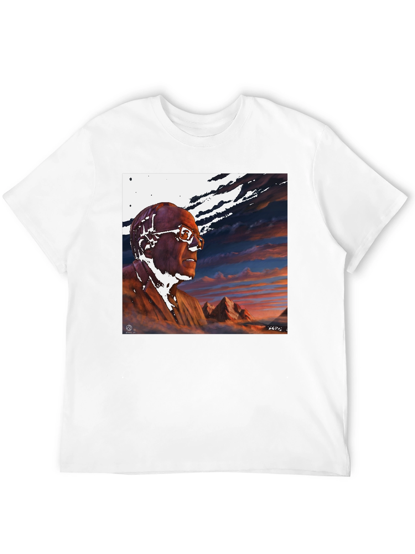 Artistic Portrait Black T-Shirt