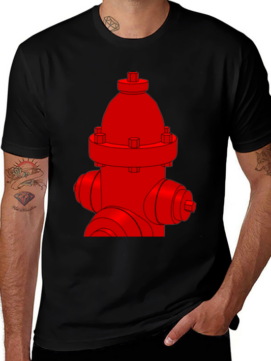 Red Fire Hydrant Graphic Tee - Unisex Style