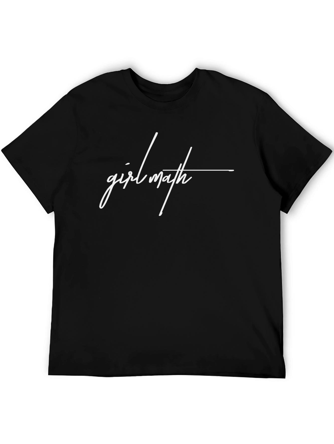 Girl Math Black T-Shirt