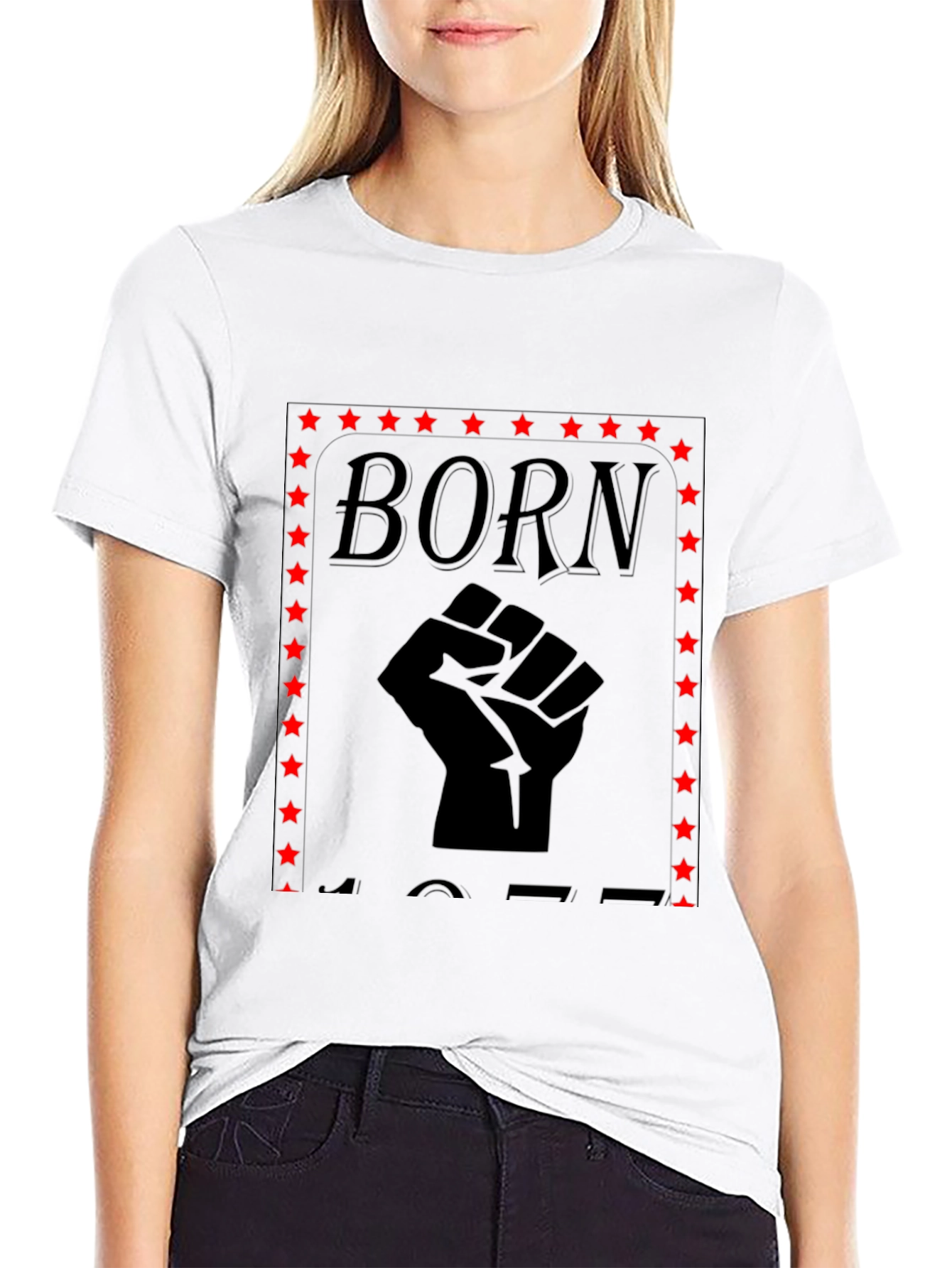 Born 1977 Fist Graphic Tee - Black