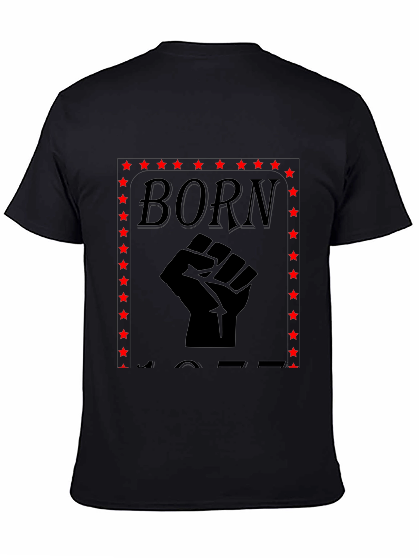 Born 1977 Fist Graphic Tee - Black