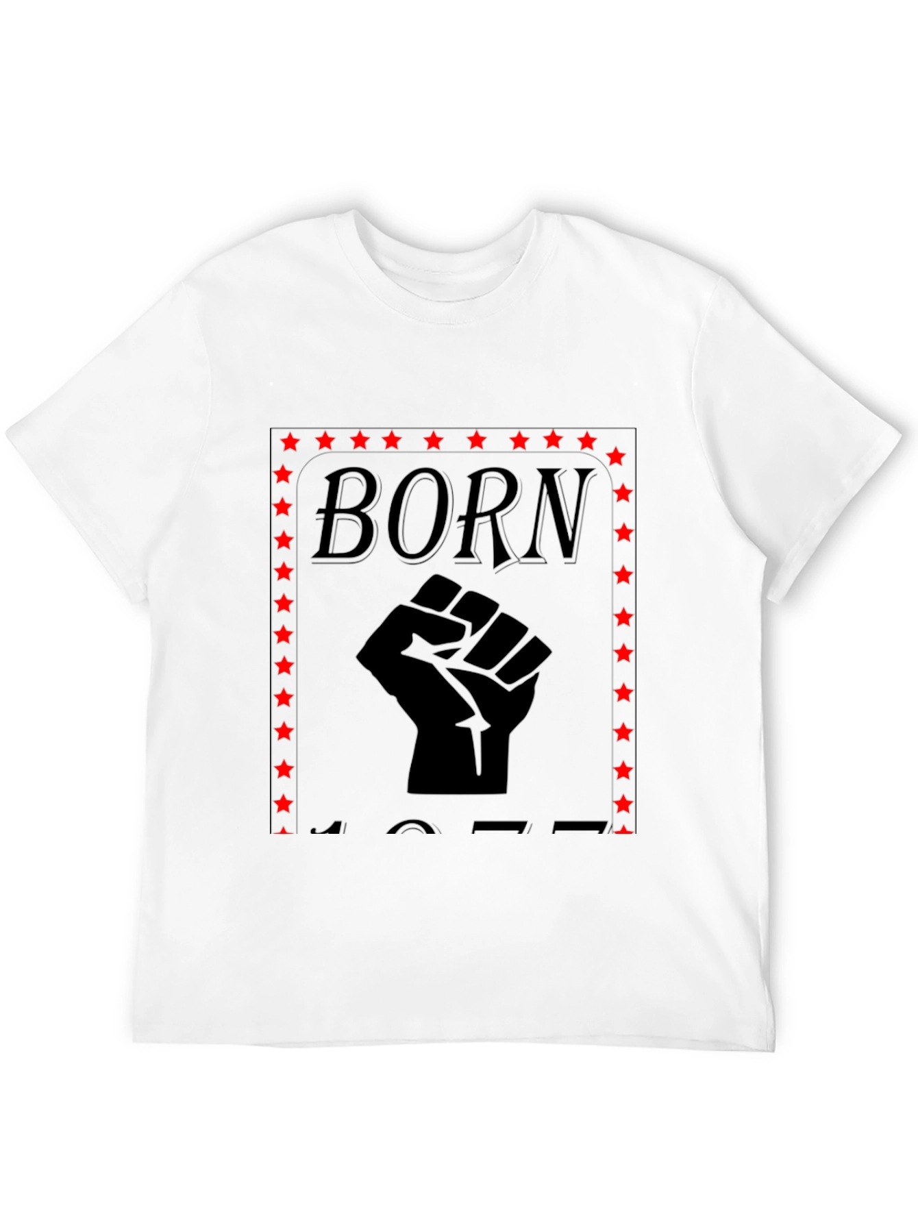 Born 1977 Fist Graphic Tee - Black