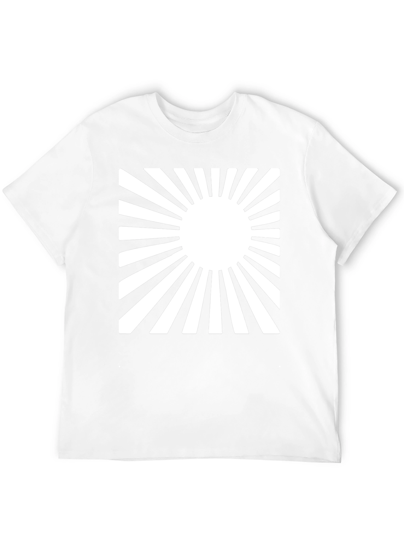 Rising Sun Graphic Tee - Black Cotton Casual Shirt