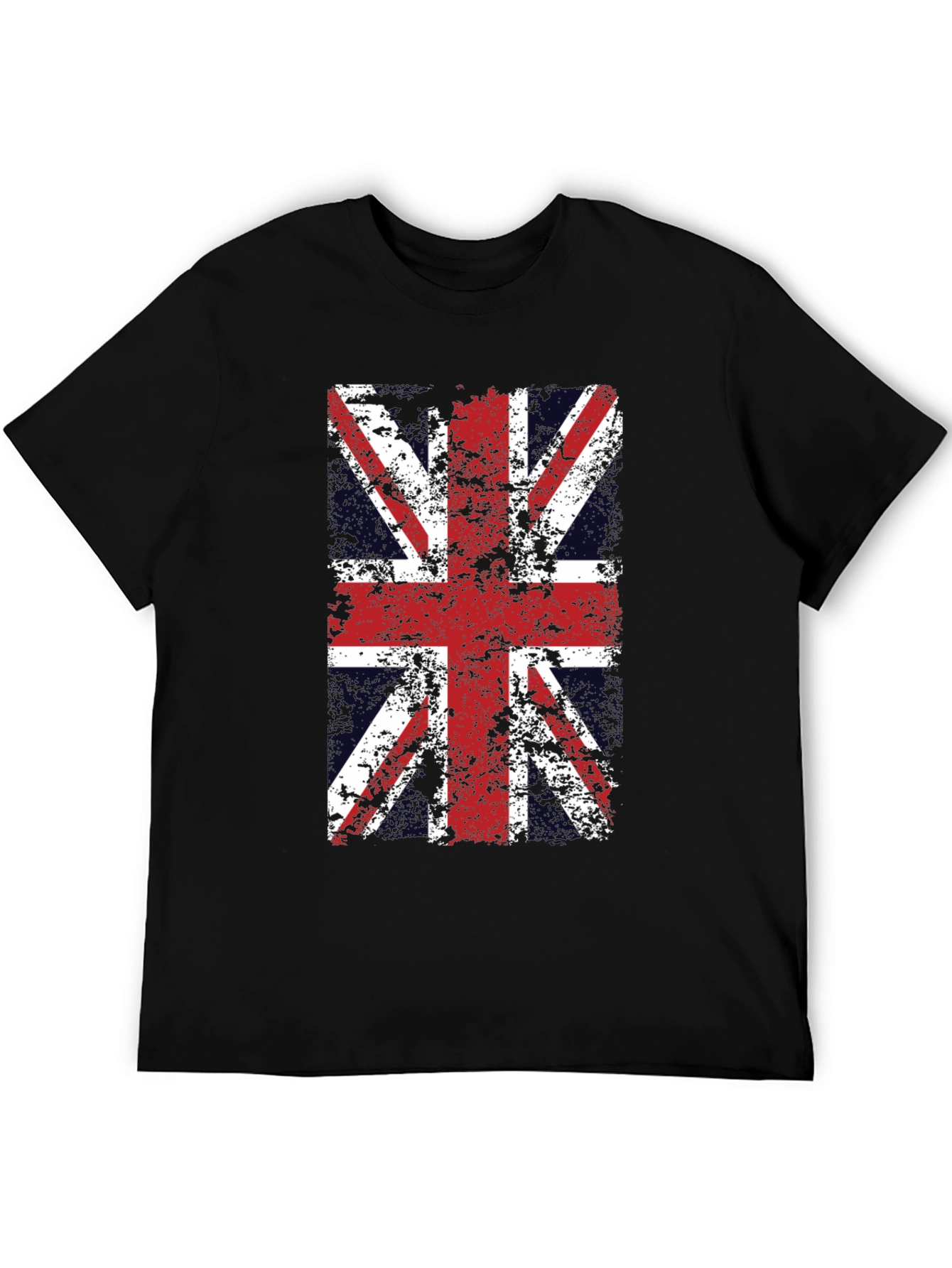Union Jack Distressed Graphic T-Shirt