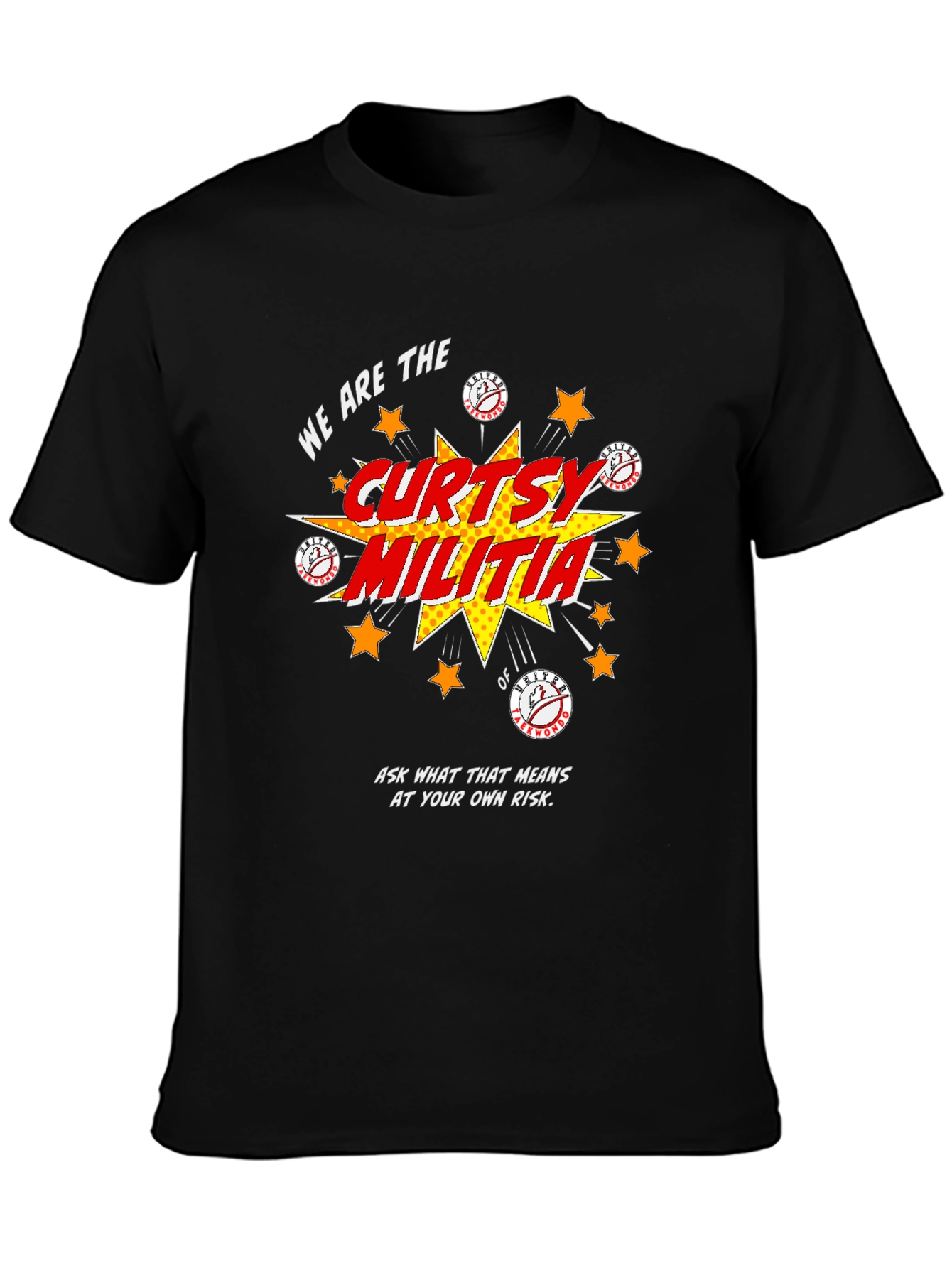 Curtsy Militia Graphic Tee - Soft Cotton Shirt