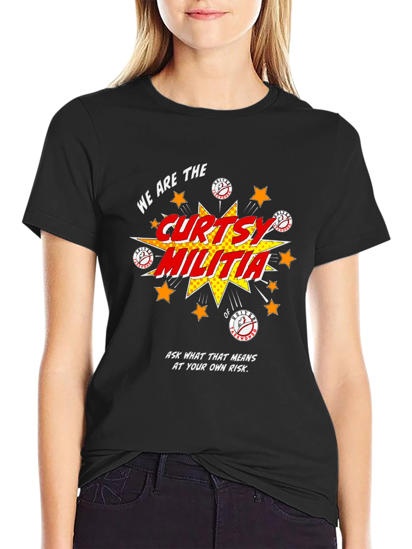 Curtsy Militia Graphic Tee - Soft Cotton Shirt