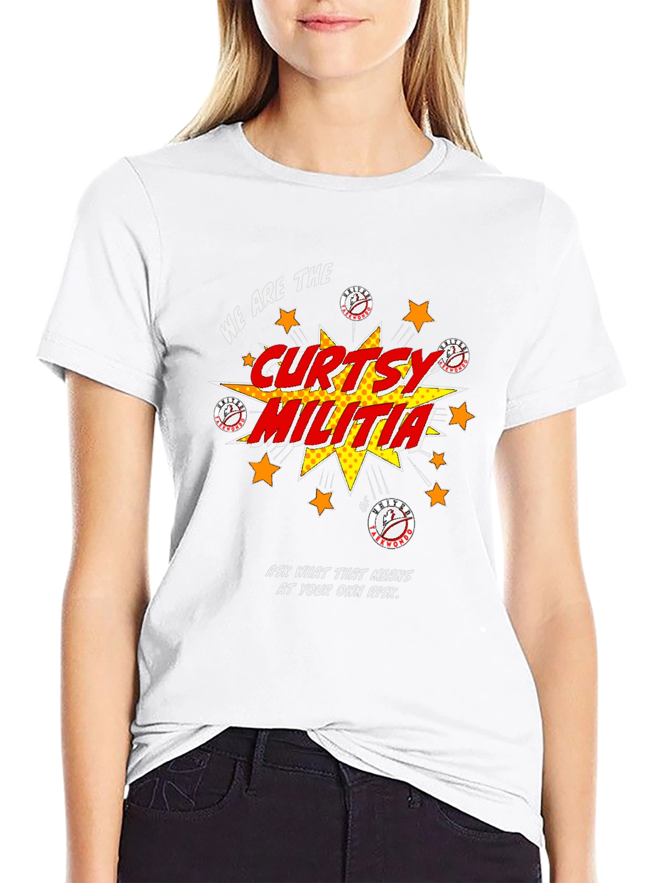 Curtsy Militia Graphic Tee - Soft Cotton Shirt