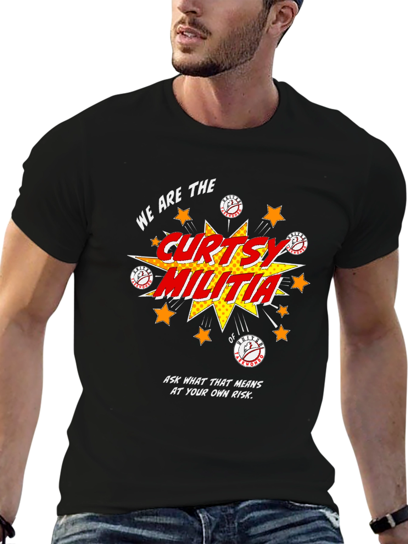 Curtsy Militia Graphic Tee - Soft Cotton Shirt