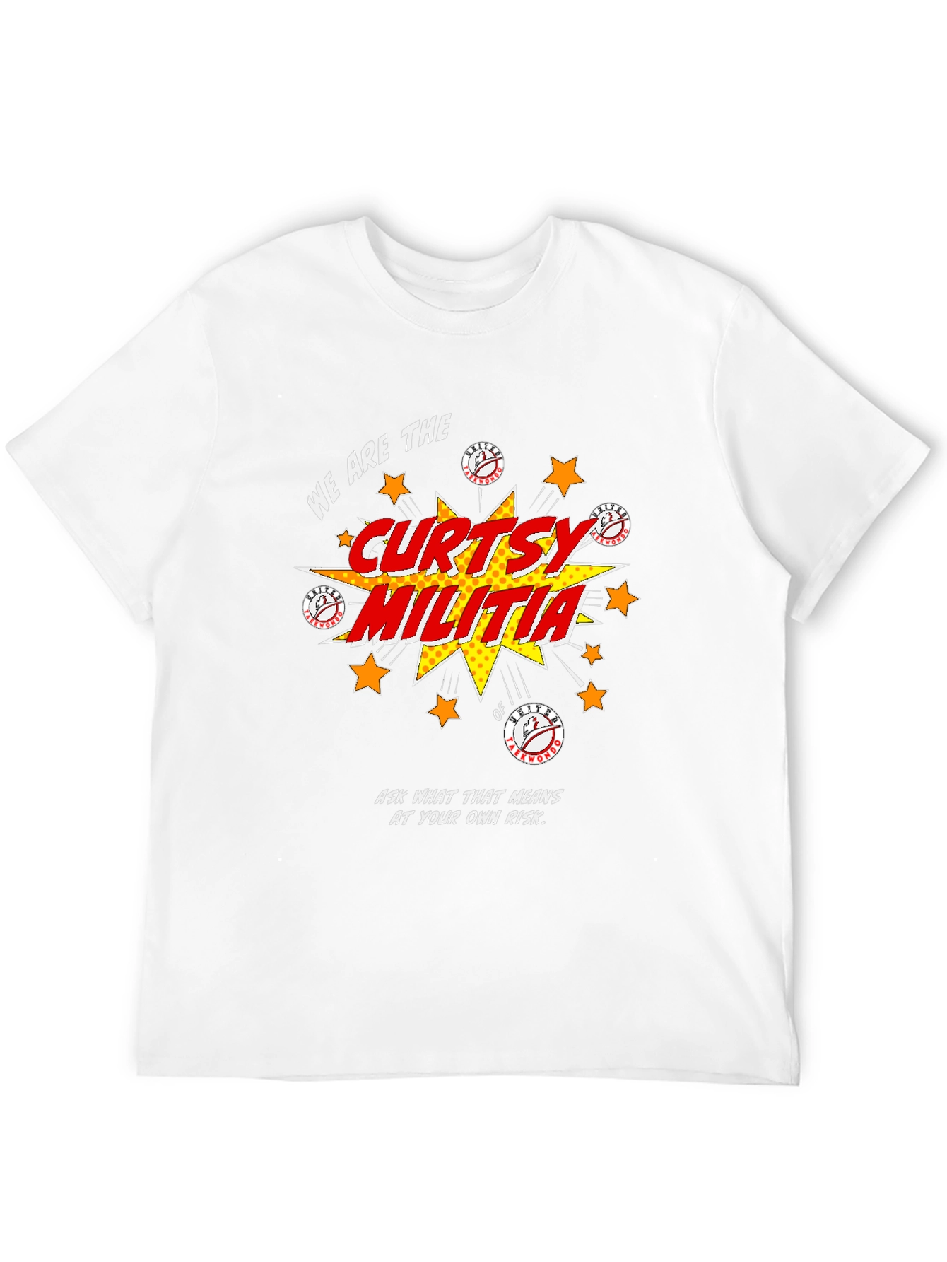 Curtsy Militia Graphic Tee - Soft Cotton Shirt