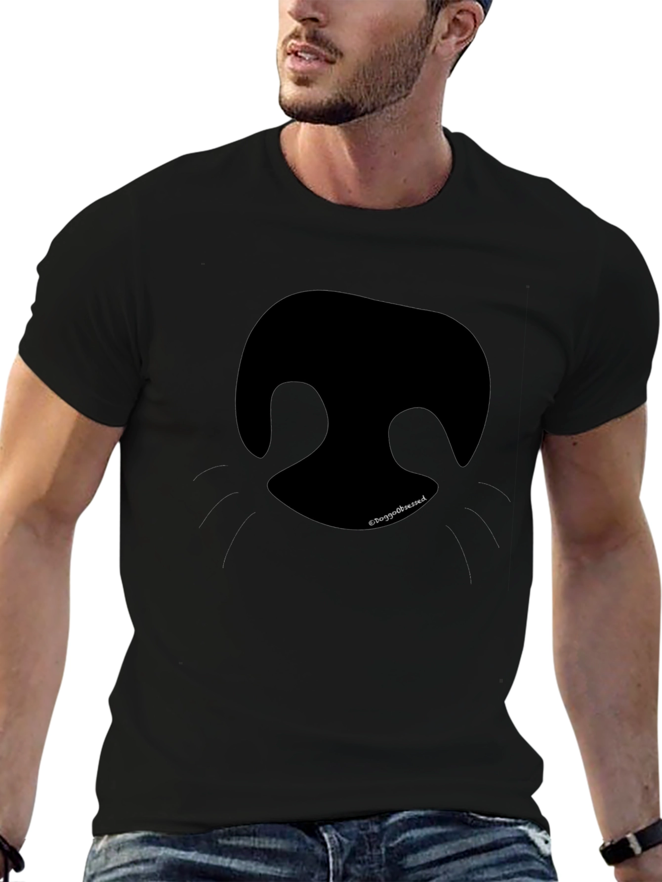 Dog Nose Graphic T-Shirt - Unisex Casual Tee