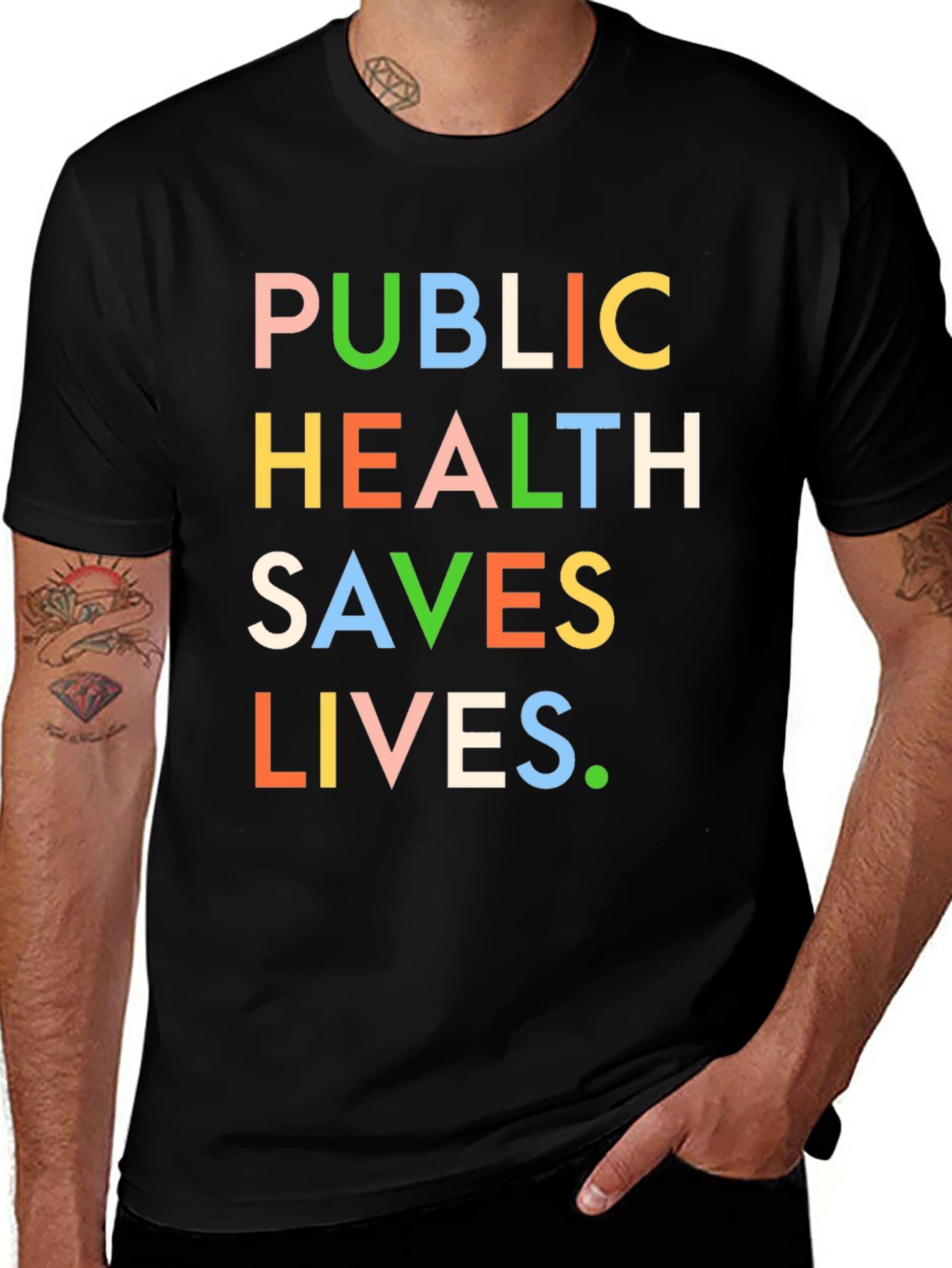 Public Health Saves Lives Graphic Tee