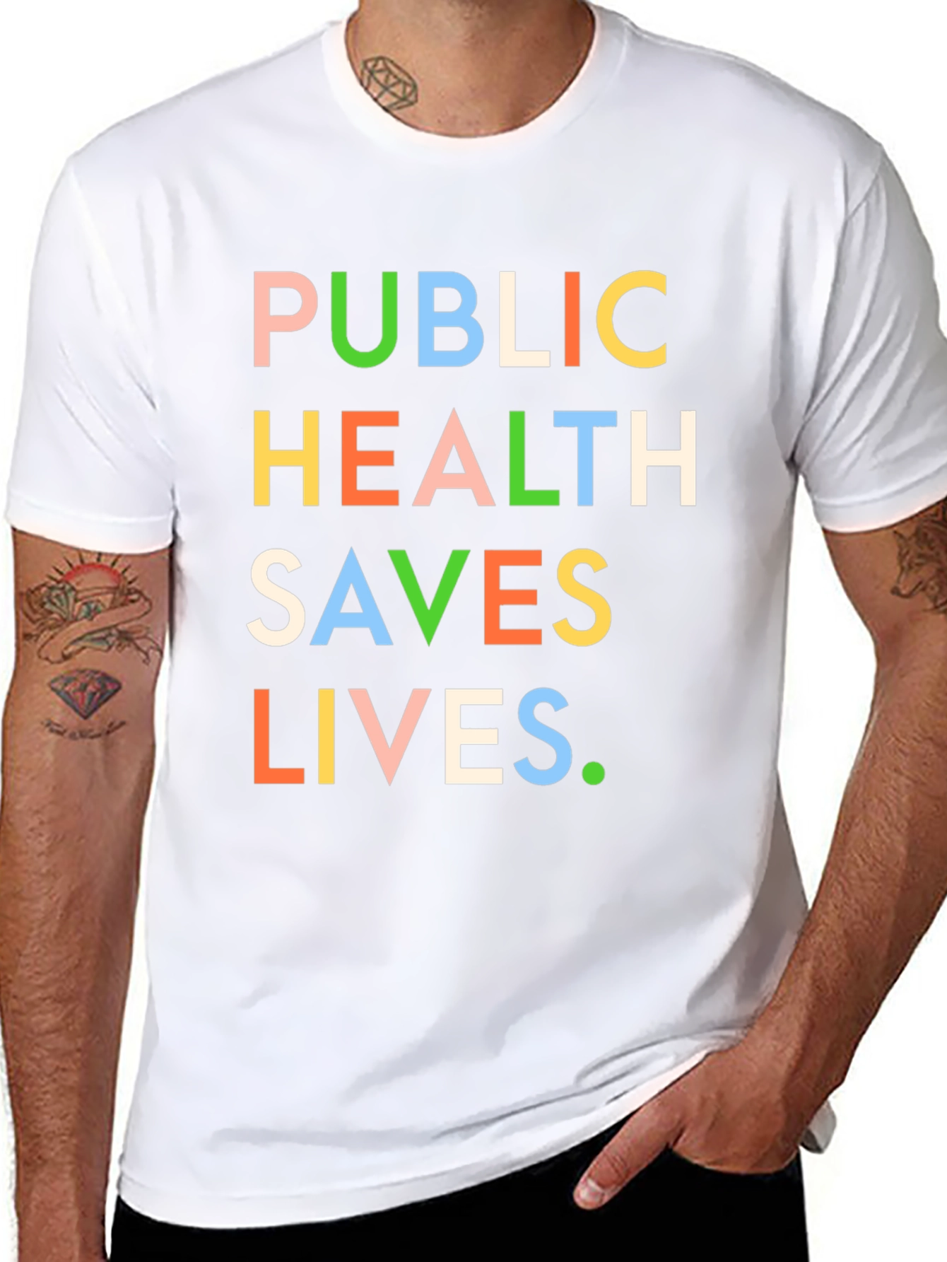 Public Health Saves Lives Graphic Tee