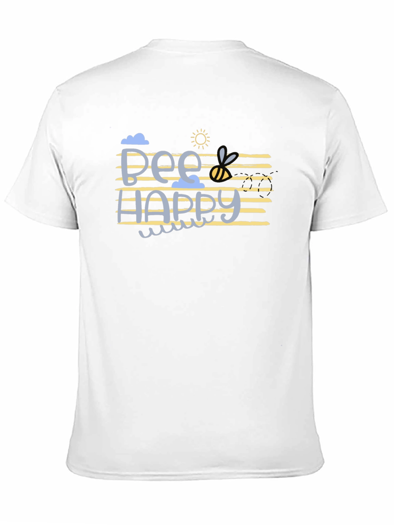 Bee Happy Graphic T-Shirt - Black