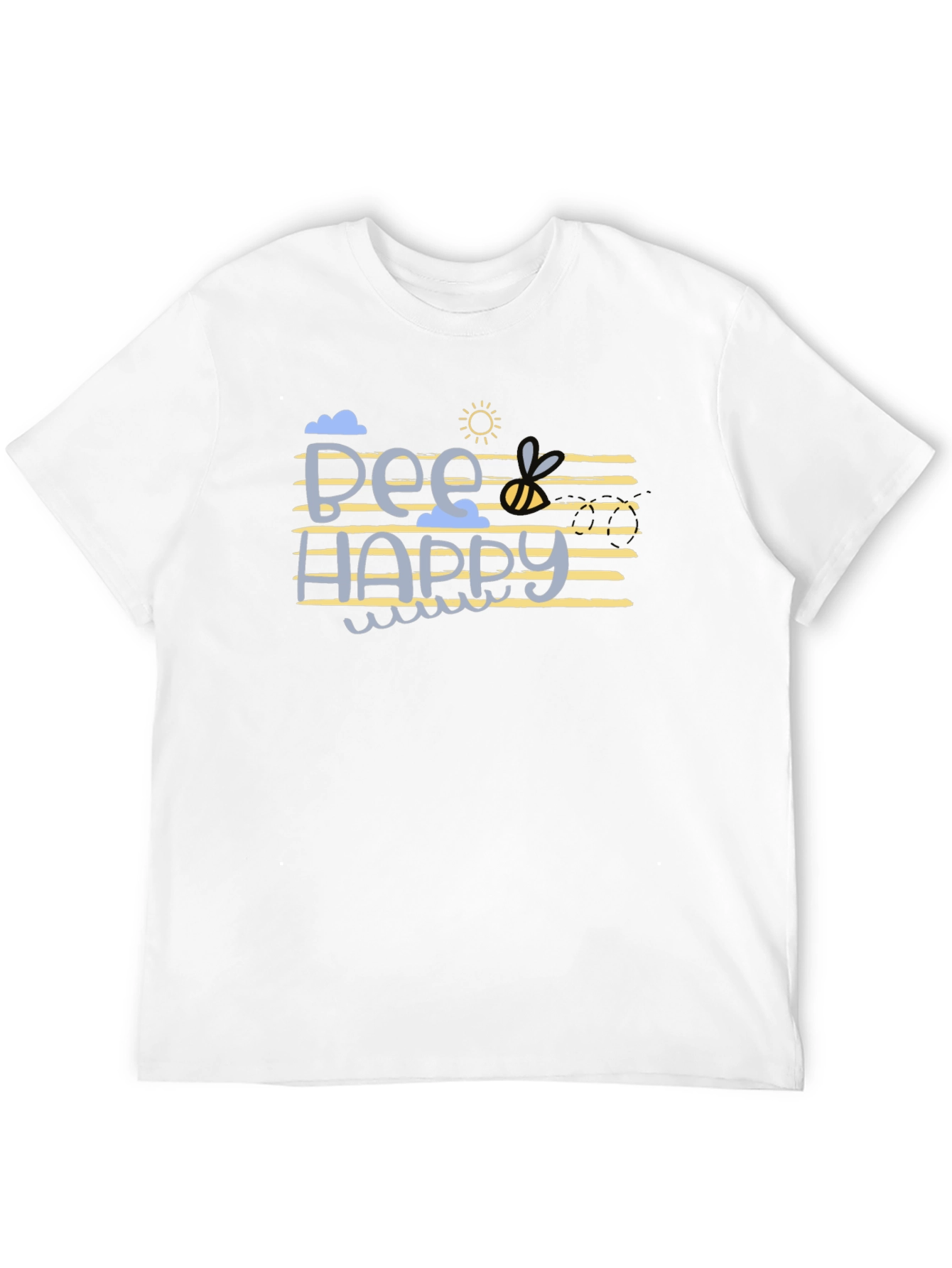 Bee Happy Graphic T-Shirt - Black