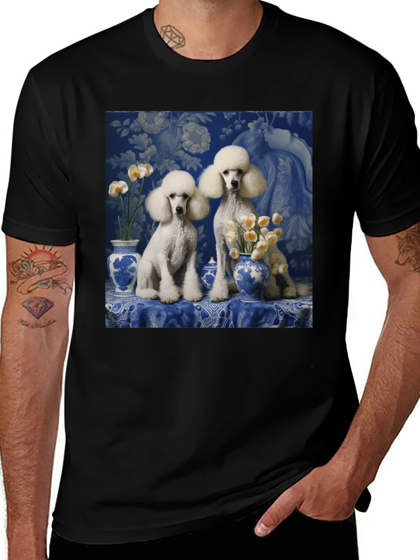Poodle Art T-Shirt - Stylish Canine Design