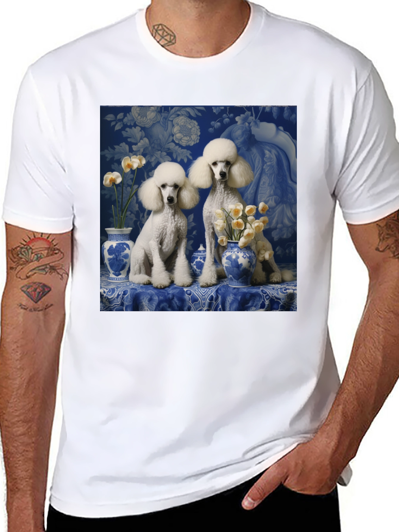 Poodle Art T-Shirt - Stylish Canine Design