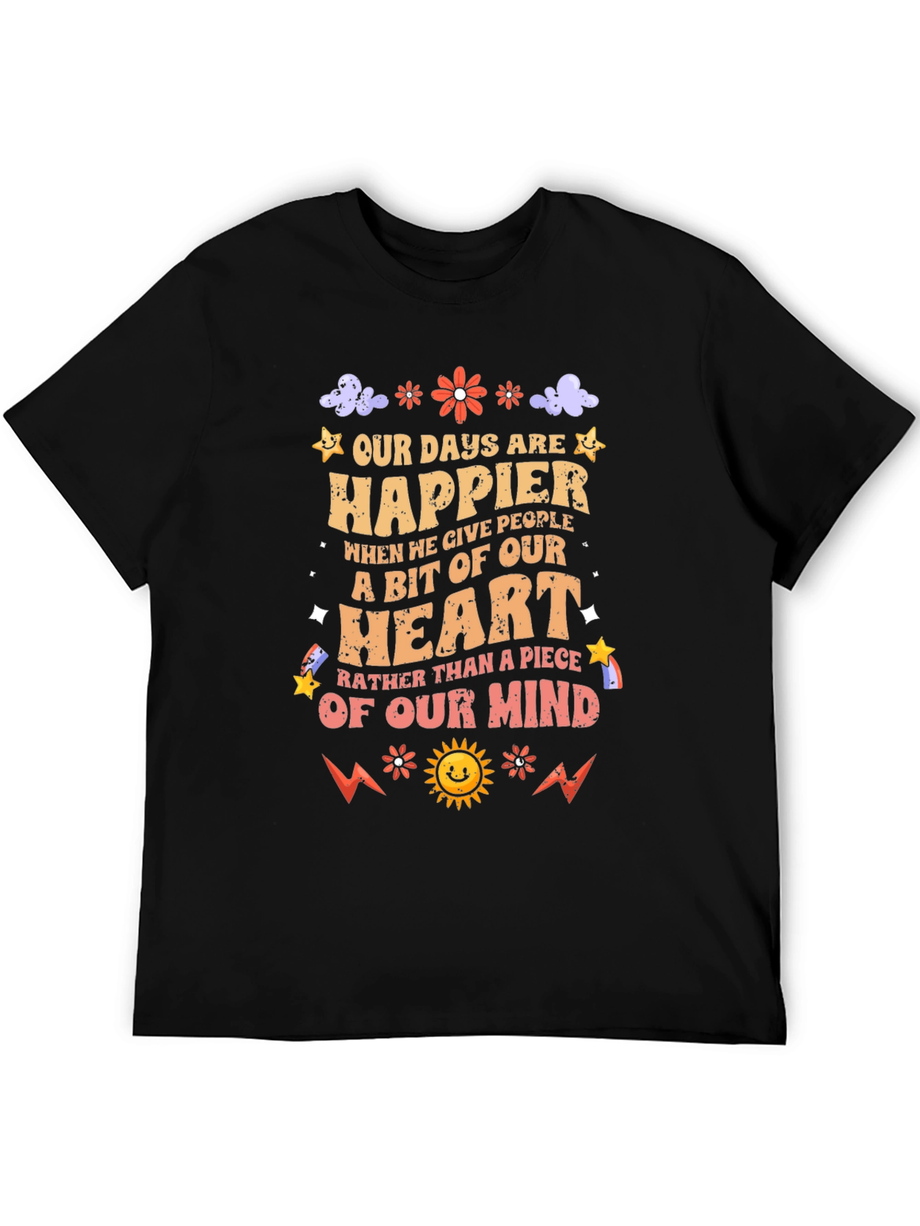 Happier Heart T-Shirt: Give Love Not Stress!